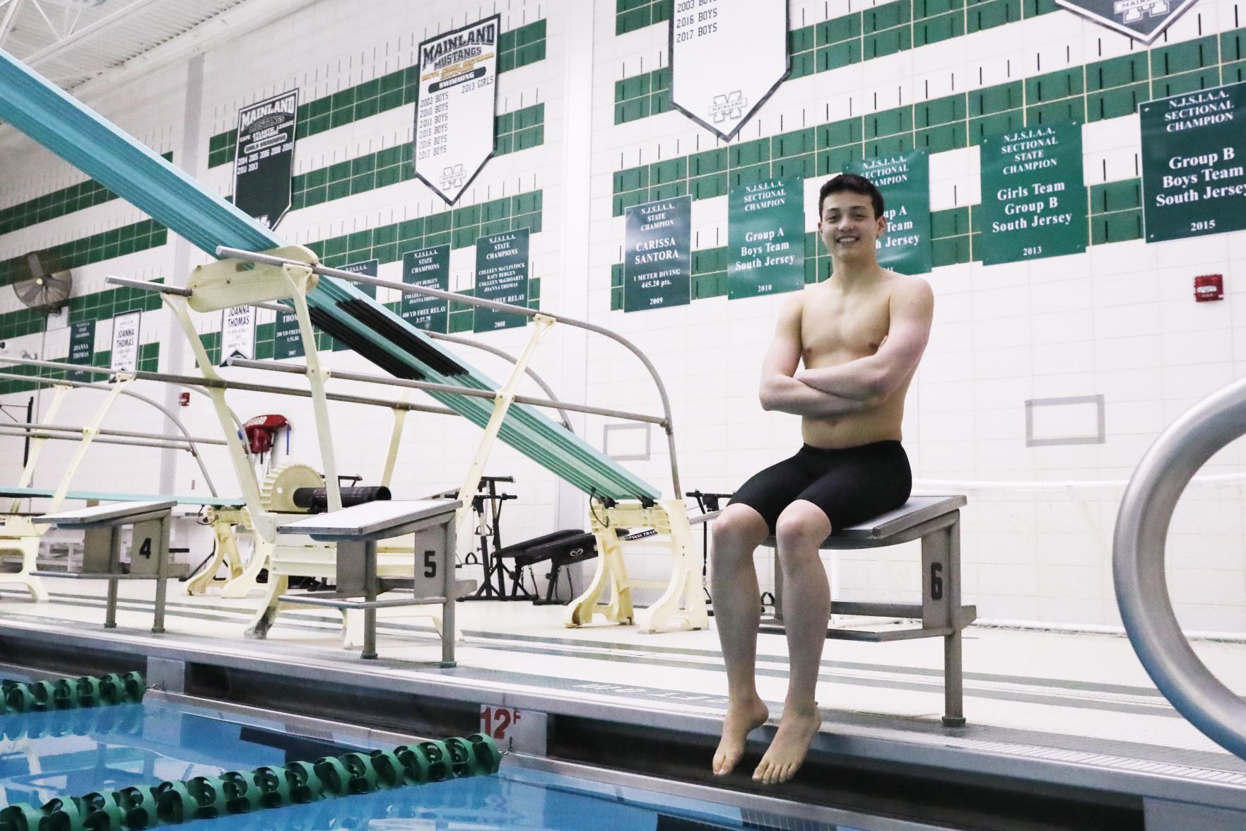 Mainland Regional's Destin Lasco, 2018 Press Boys Swimmer of the Year